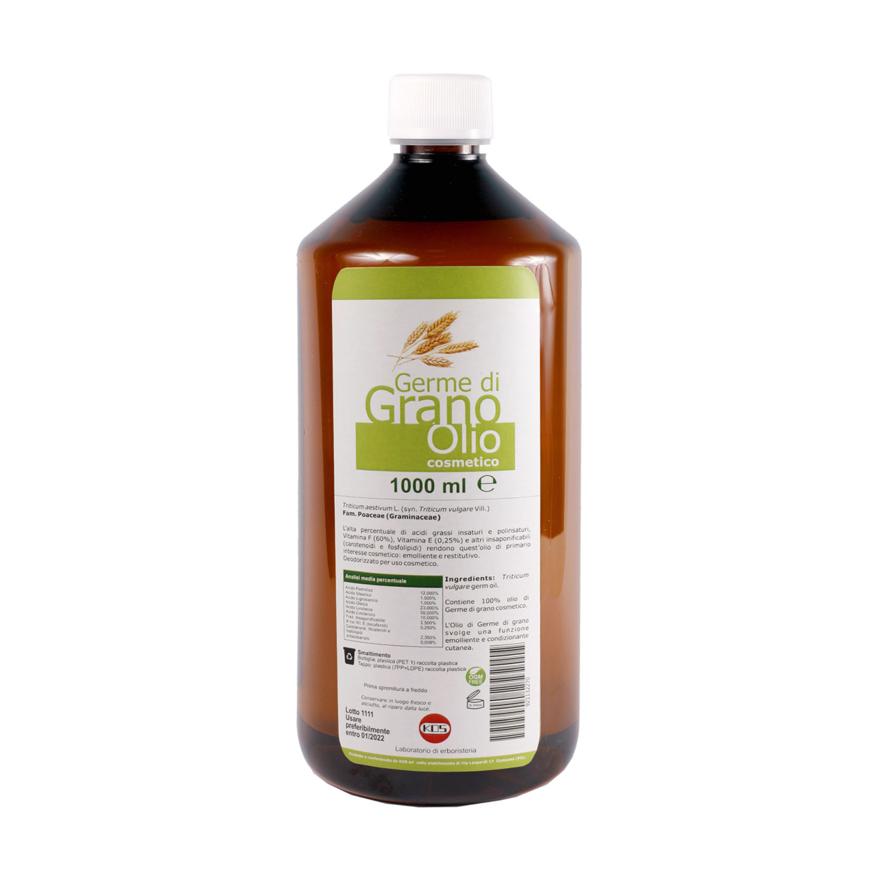 Olio germe grano COSM 1 lt         